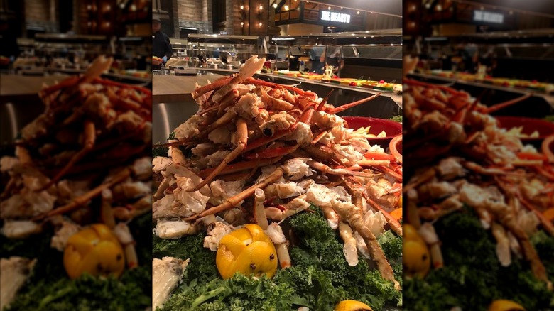 Stack of lobster at A.Y.C.E. Buffet