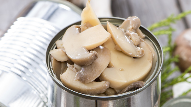 canned mushrooms