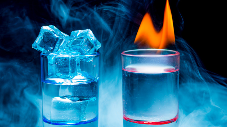 steaming glasses