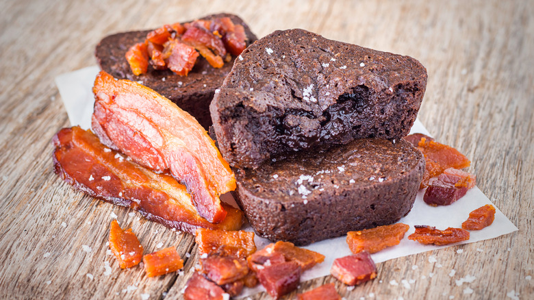 brownies with bacon