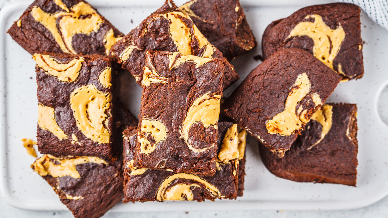 peanut butter chocolate swirl brownies