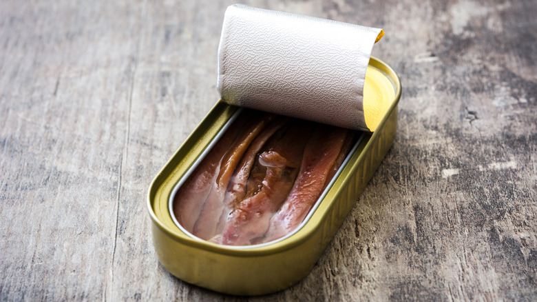 tinned anchovies