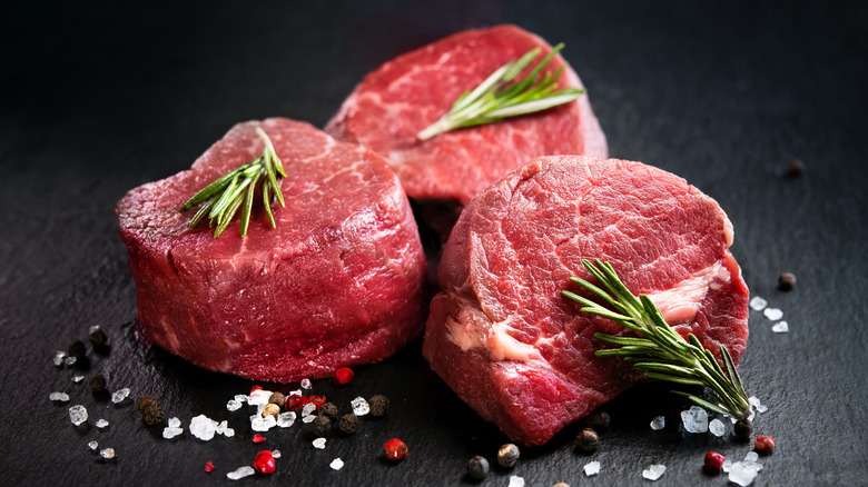high quality filet steak