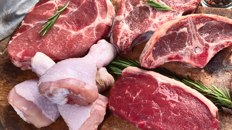 different types of meat
