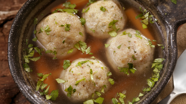 pot of homemade chicken and dumplings