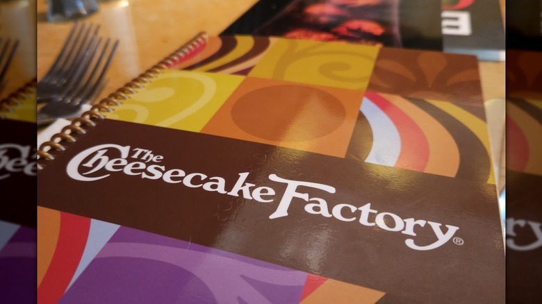 Cheesecake Factory menu