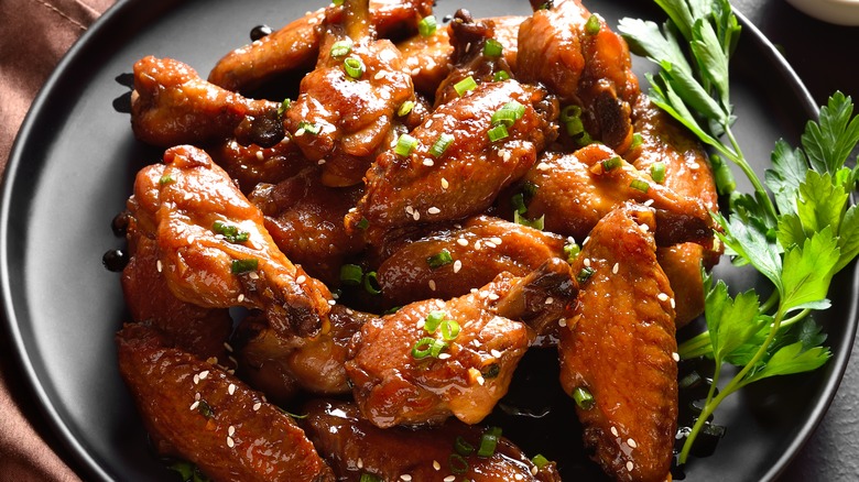 honey-glazed chicken