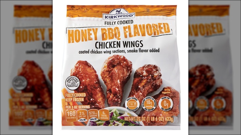 Honey BBQ chicken wings from Aldi.