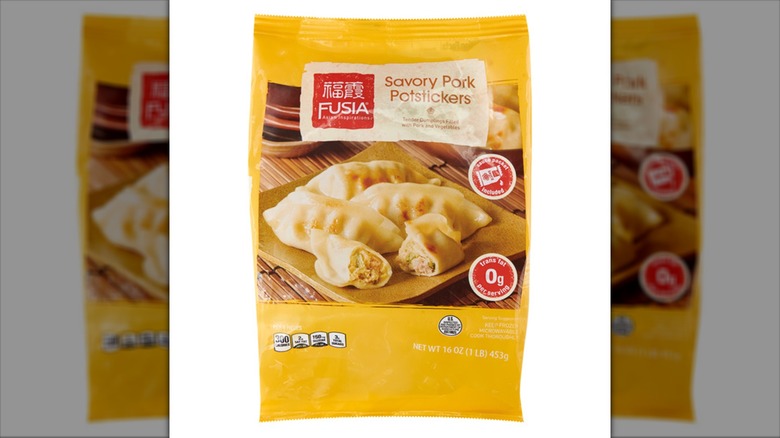 Fusia Asian Inspirations Pork Potstickers from Aldi.