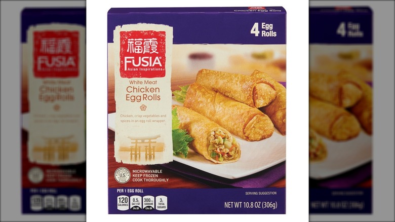Fusia Asian Inspirations Chicken Egg Rolls from Aldi.