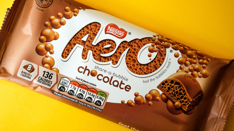 An unopened Aero chocolate bar.