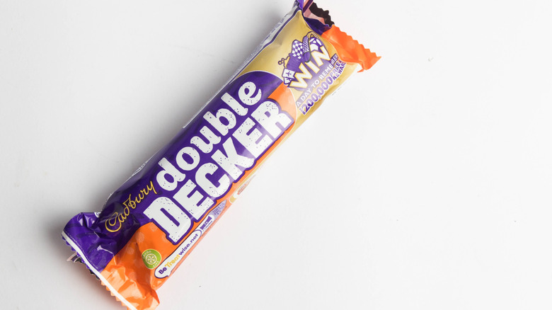An unopened Double Decker bar.