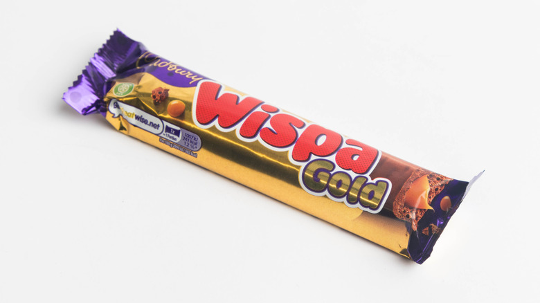 An unopened Cadbury Wispa Gold.