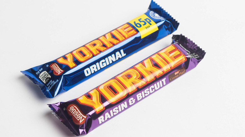 Yorkie Original and Yorkie Raisin & Biscuit bars.