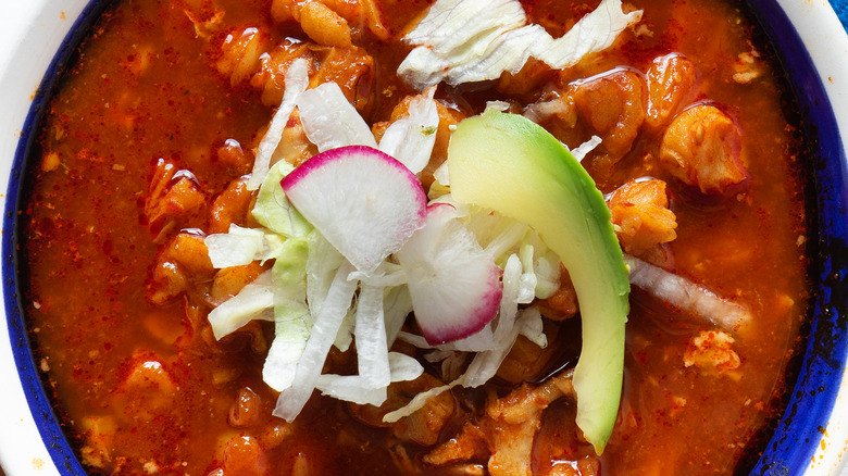 chili with radishes