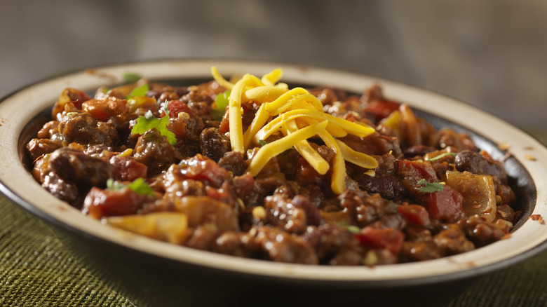 beautiful bowl of chili