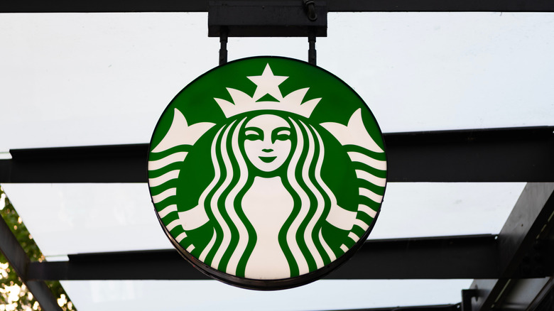 exterior of Starbucks sign in Seattle