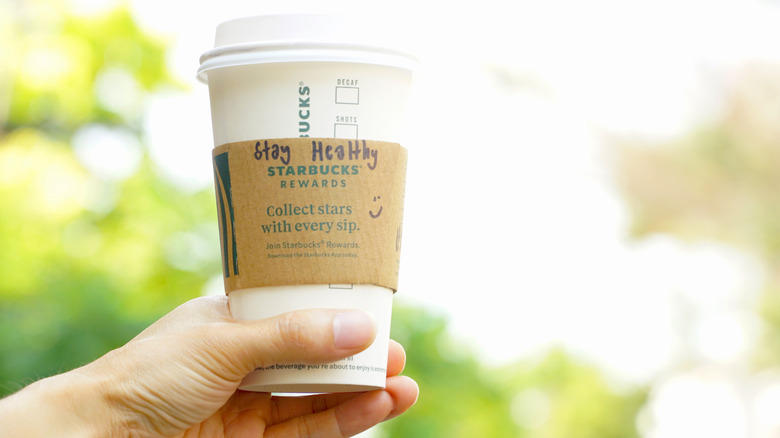 Starbucks cup with personal message