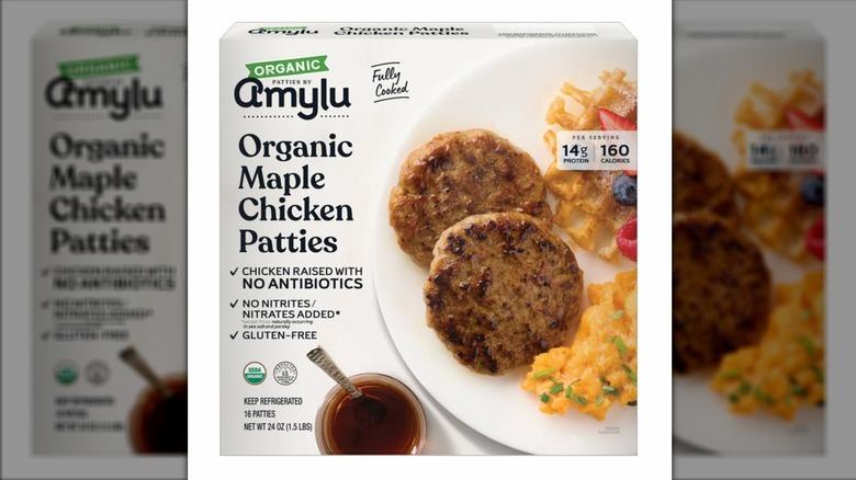 Amylu Organic Maple Patties package.