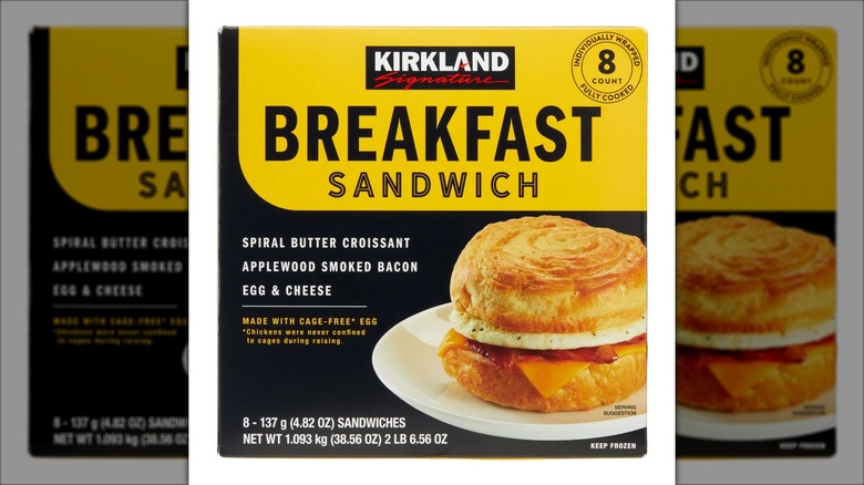 Kirkland Signature Breakfast Sandwich﻿ package.