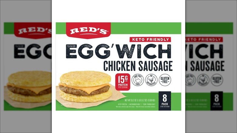 Red's Egg'Wich Chicken Sausage Breakfast Sandwich package.