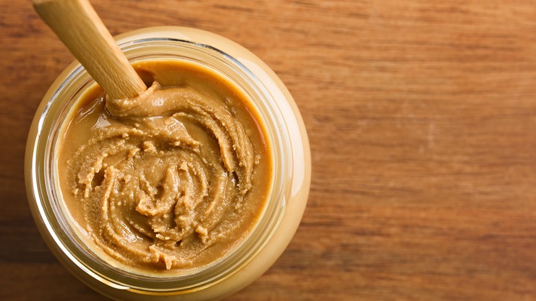 peanut butter in jar