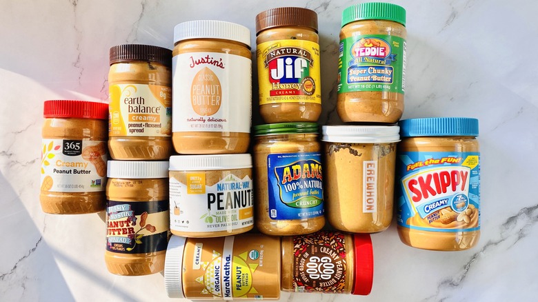 variety of peanut butter brands