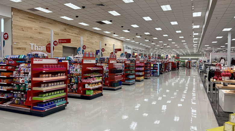 The interior of a Target.