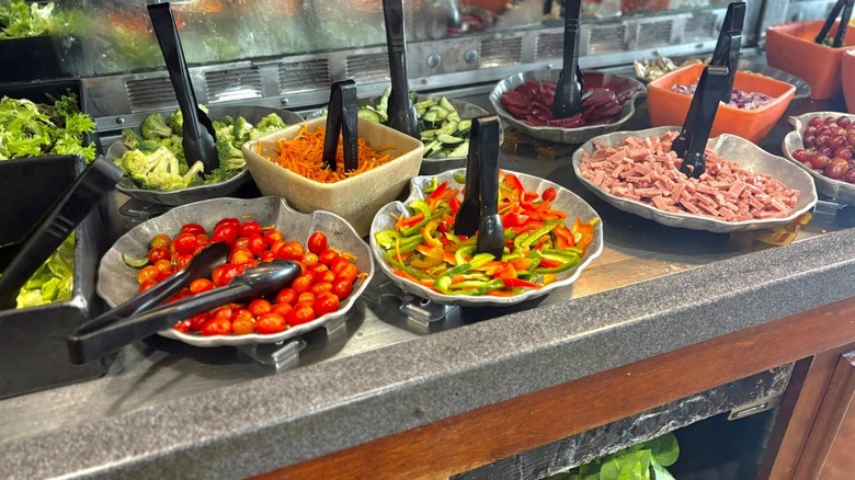 Part of Ruby Tuesday's salad bar