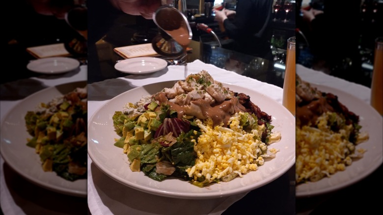 Cobb Salad at Cheesecake Factory with dressing