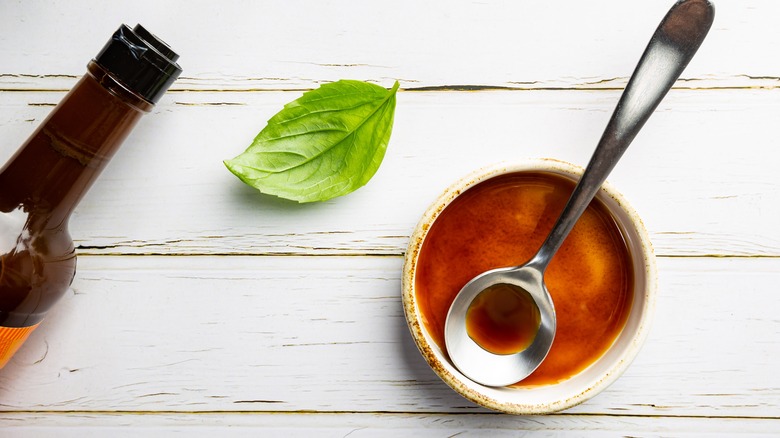 Worcestershire sauce in bowl