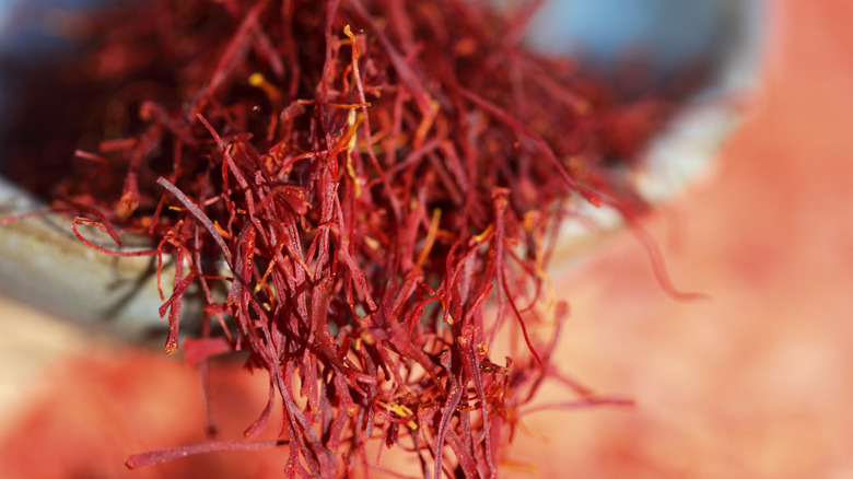 pieces of saffron