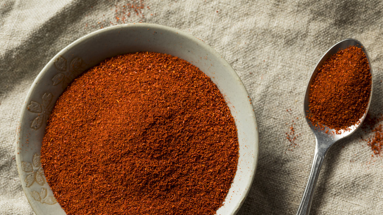 Smoked paprika in bowl