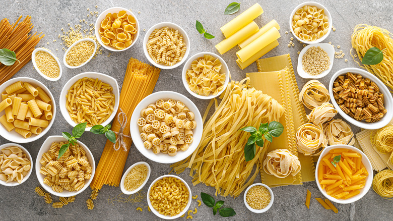 various pasta types