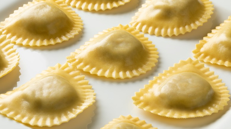 fresh mezzelune pasta 
