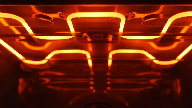 hot elements inside oven