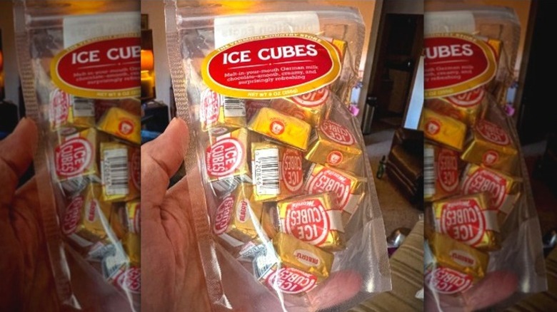 A package of Iced Cubes candy