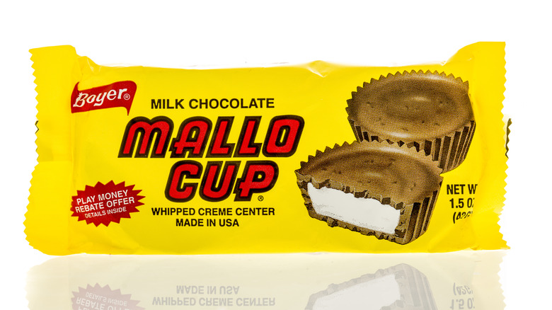 A package of Mallo Cups against a white background