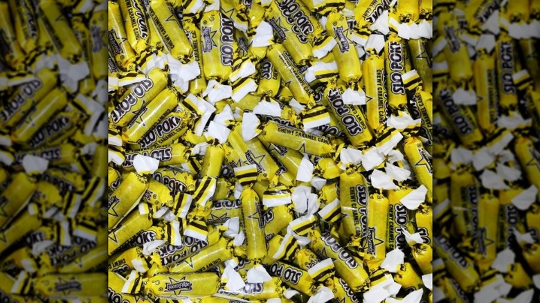 A pile of Slo Poke Caramels