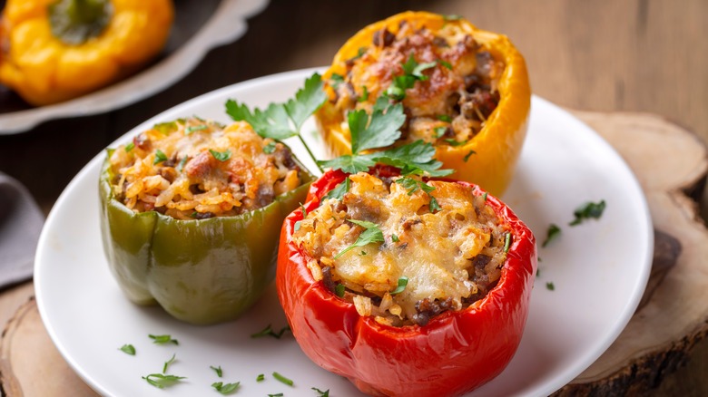 cheesy stuffed peppers