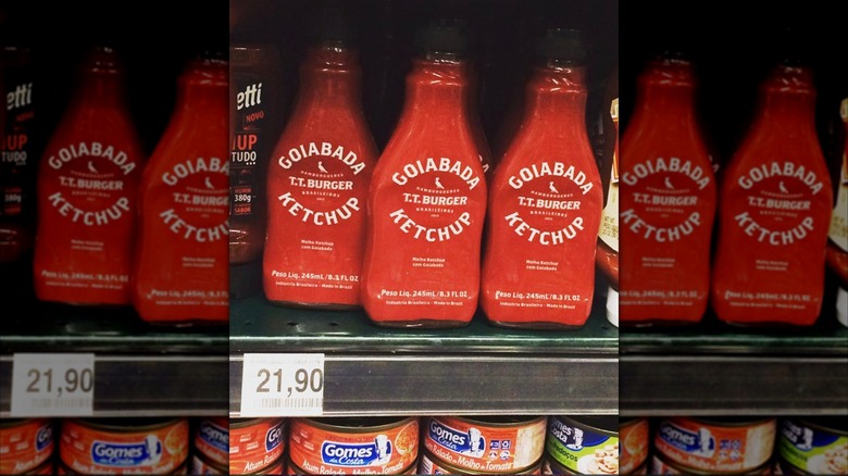 Bottles of T.T. Burger brand guava ketchup