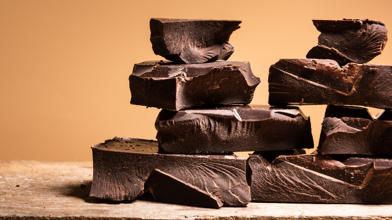 Pieces of chocolate