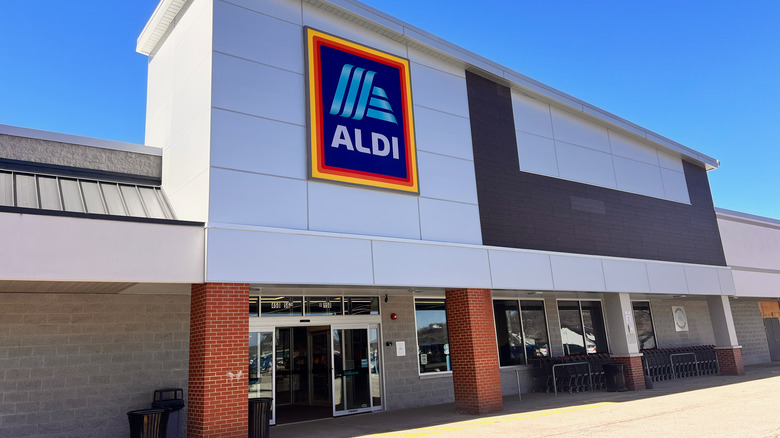 Outside Aldi store
