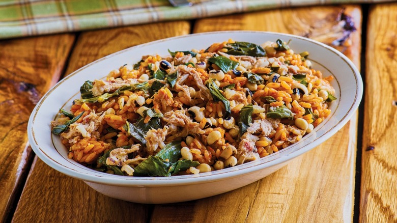 Hoppin' John with greens