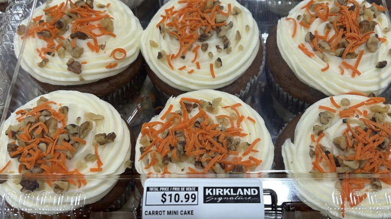 Costco mini carrot cakes in container