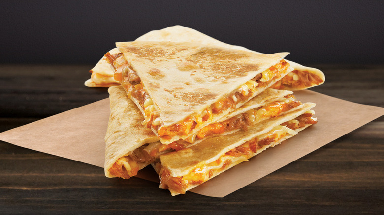 shredded chicken mini quesadillas