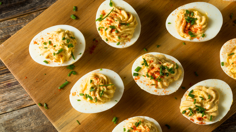 deviled eggs on board