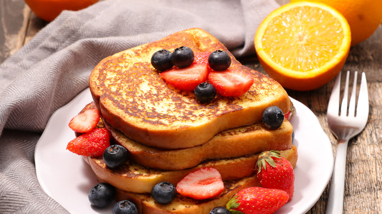 french toast with fruit