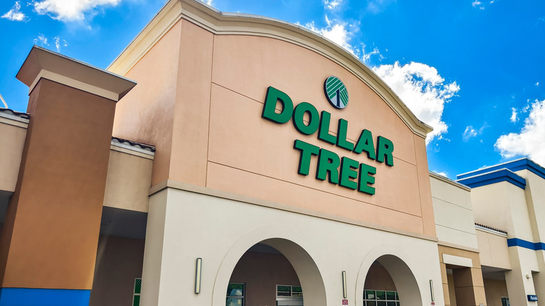 Exterior of Dollar Tree retail store