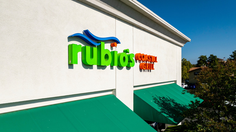 Rubio's restaurant from the outside on a sunny day